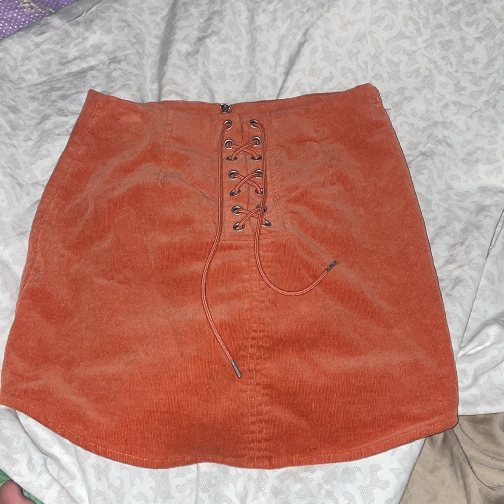 Burnt orange small forever 21 skirt